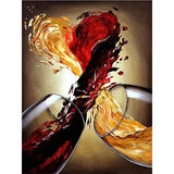 Broderie Diamant Verre de Vin