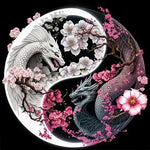 Broderie Diamant Yin Yang Dragon