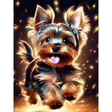Broderie Diamant yorkshire Terrier