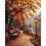 Broderie Diamant Automne