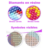 Broderie Diamant Attrape Rêve Cœur