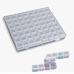 Boîte De Rangement XXL Diamond Painting Avec 80 Pots Ronds - Figured'Art