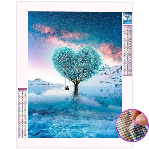 Broderie Diamant Arbre Cœur | My Diamond Painting