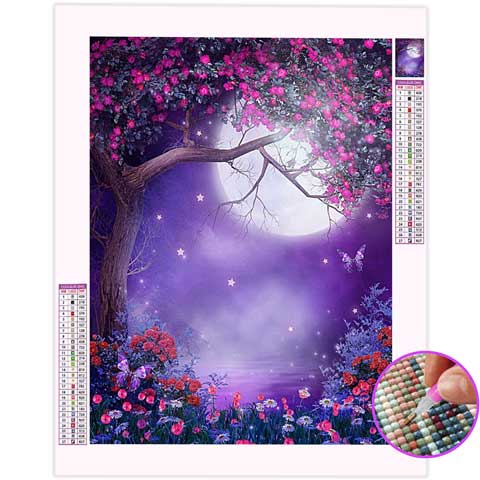 Broderie Diamant Arbre de Vie Violet | My Diamond Painting