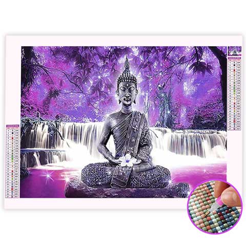 Broderie Diamant Bouddha Cascade | My Diamond Painting