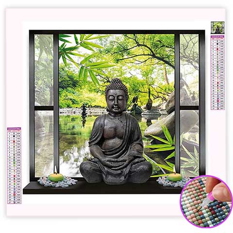 Broderie Diamant Statue Bouddha | My Diamond Painting