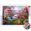 Broderie Diamant Jardin Japonais